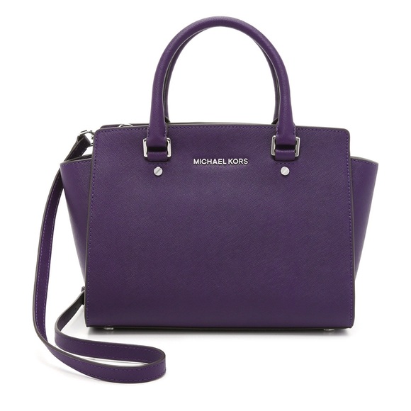 MICHAEL Michael Kors Handbags - MICHAEL MICHAEL KORS MEDIUM SELMA ZIP SAFFIANO SATCHEL